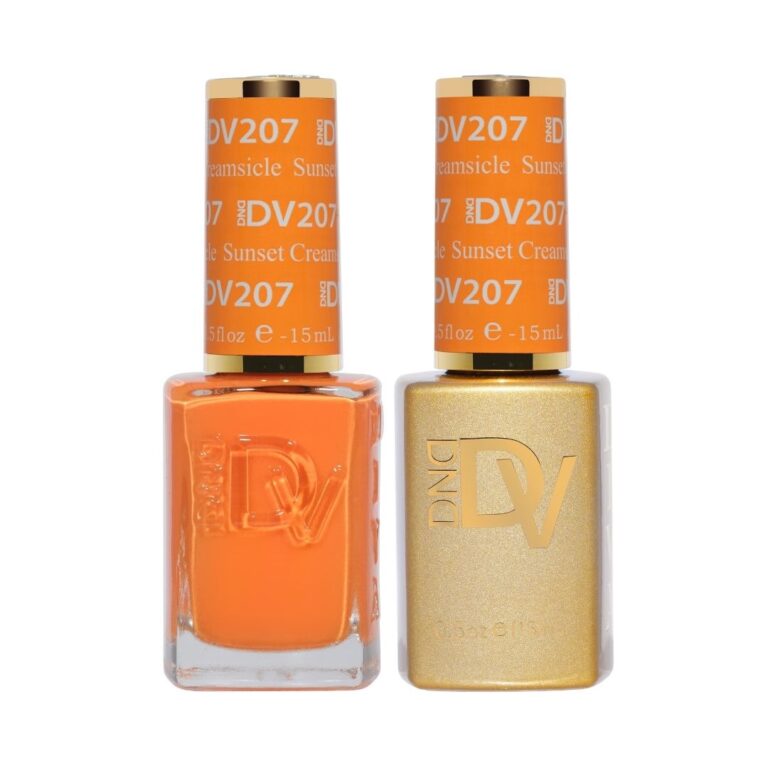 DND DV 207 SUNSET CREAMSICLE - DND Diva Gel Nail Polish Duo
