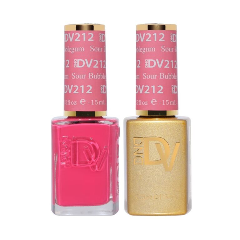 DND DV 212 SOUR BUBBLEGUM - DND Diva Gel Nail Polish Duo