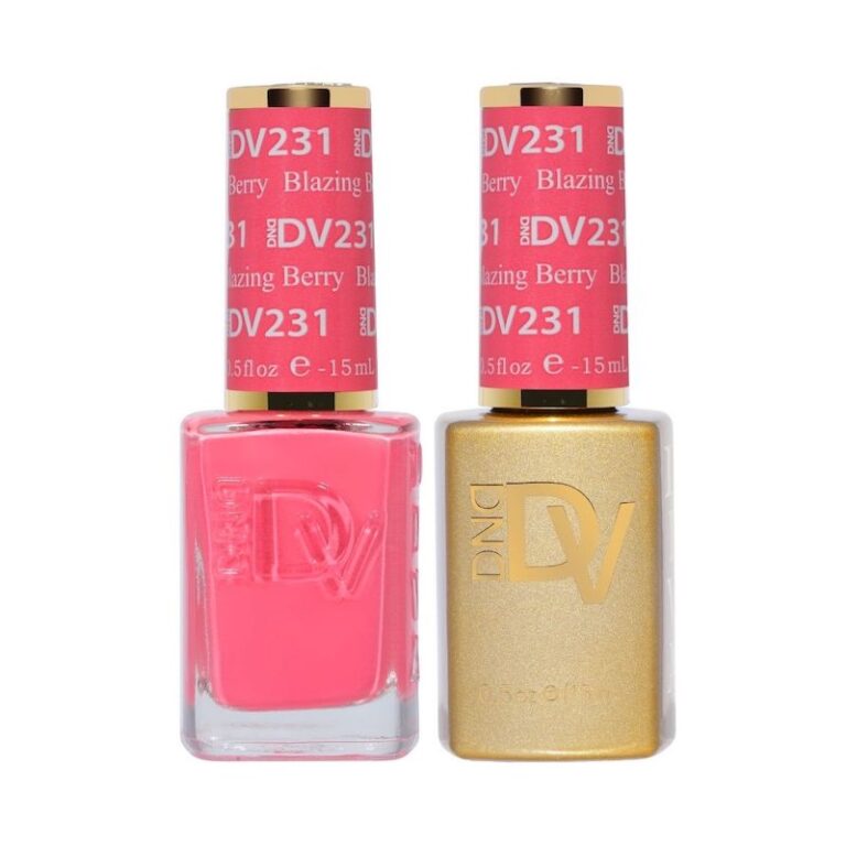 DND DV 231 BLAZING BERRY - DND Diva Gel Nail Polish Duo