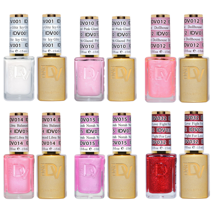 DND Diva Gel & Polish Valentines 6pc Bundle - Cupid's Palette Special