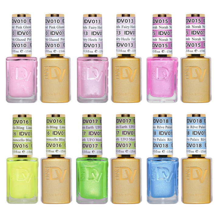 DND Diva Gel & Polish 6pc Bundle - Glitter Collection Special