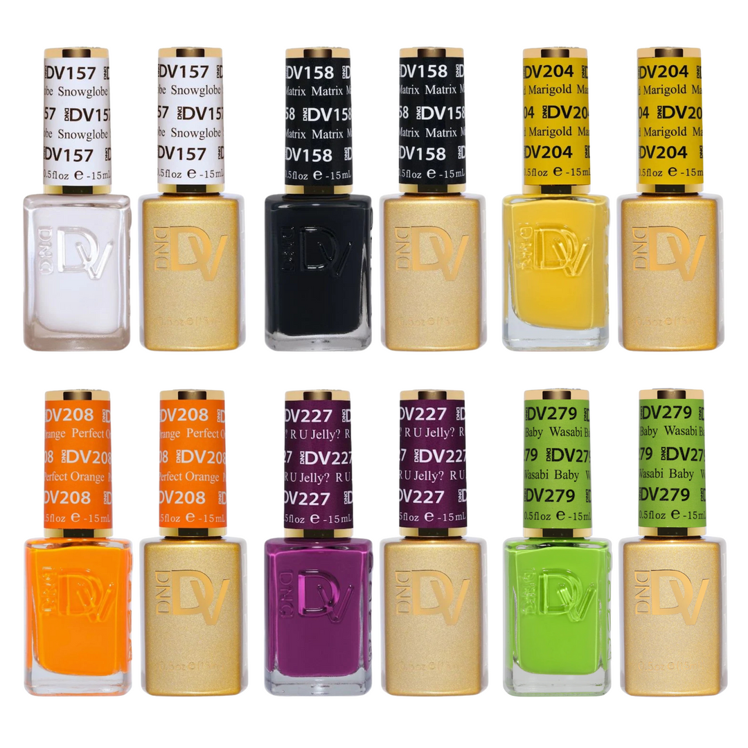 DND Diva Gel & Polish Trick or Treat 6pc Bundle - Halloween Collection Special