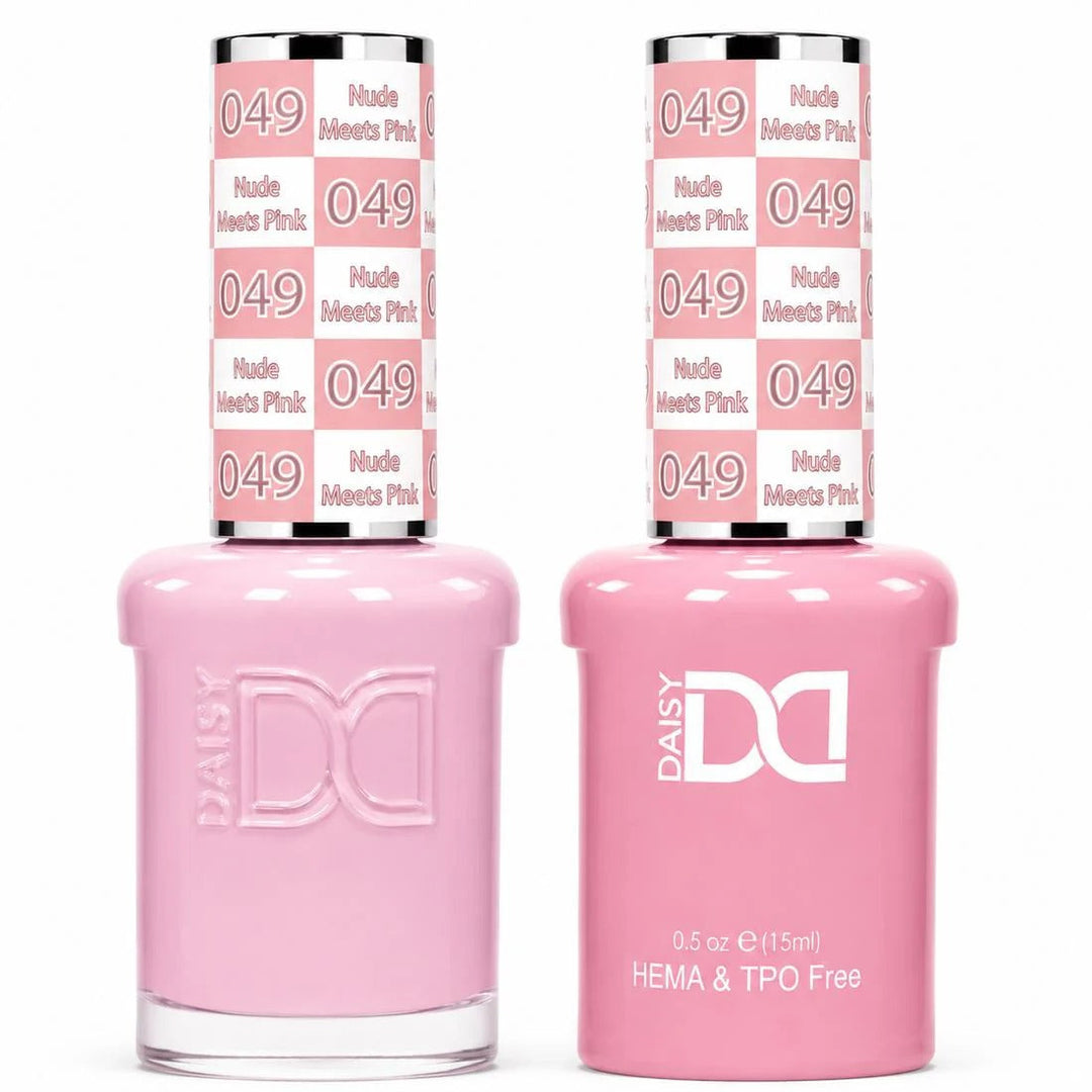 DND HEMA & TPO FREE Gel Polish Duo - 049 Nude Meets Pink