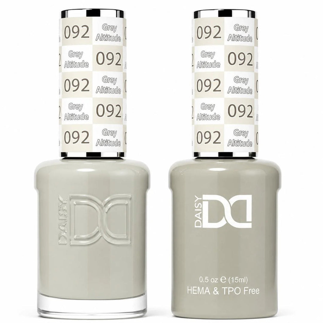 DND HEMA & TPO FREE Gel Polish Duo - 092 Grey Altitude