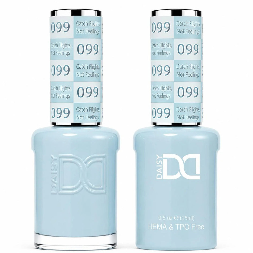 DND HEMA & TPO FREE Gel Polish Duo - 099 Catch Flights, Not Feelings