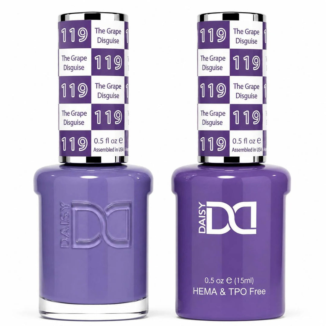 DND HEMA & TPO FREE Gel Polish Duo - 119 The Grape Disguise
