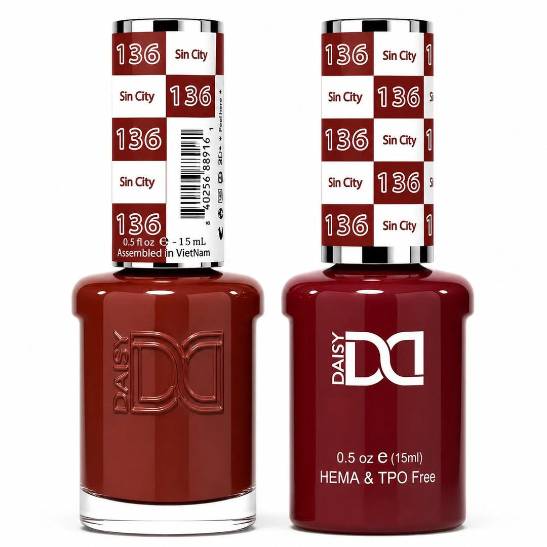DND HEMA & TPO FREE Gel Polish Duo - 136 Sin City