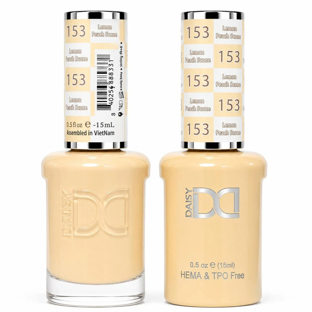 DND HEMA & TPO FREE Gel Polish Duo - 153 Lemon Peach Scone