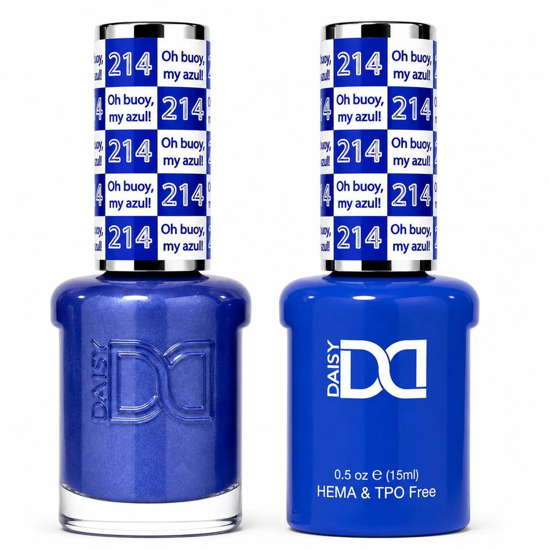 DND HEMA & TPO FREE Gel Polish Duo - 214 Oh Buoy, My Azul!