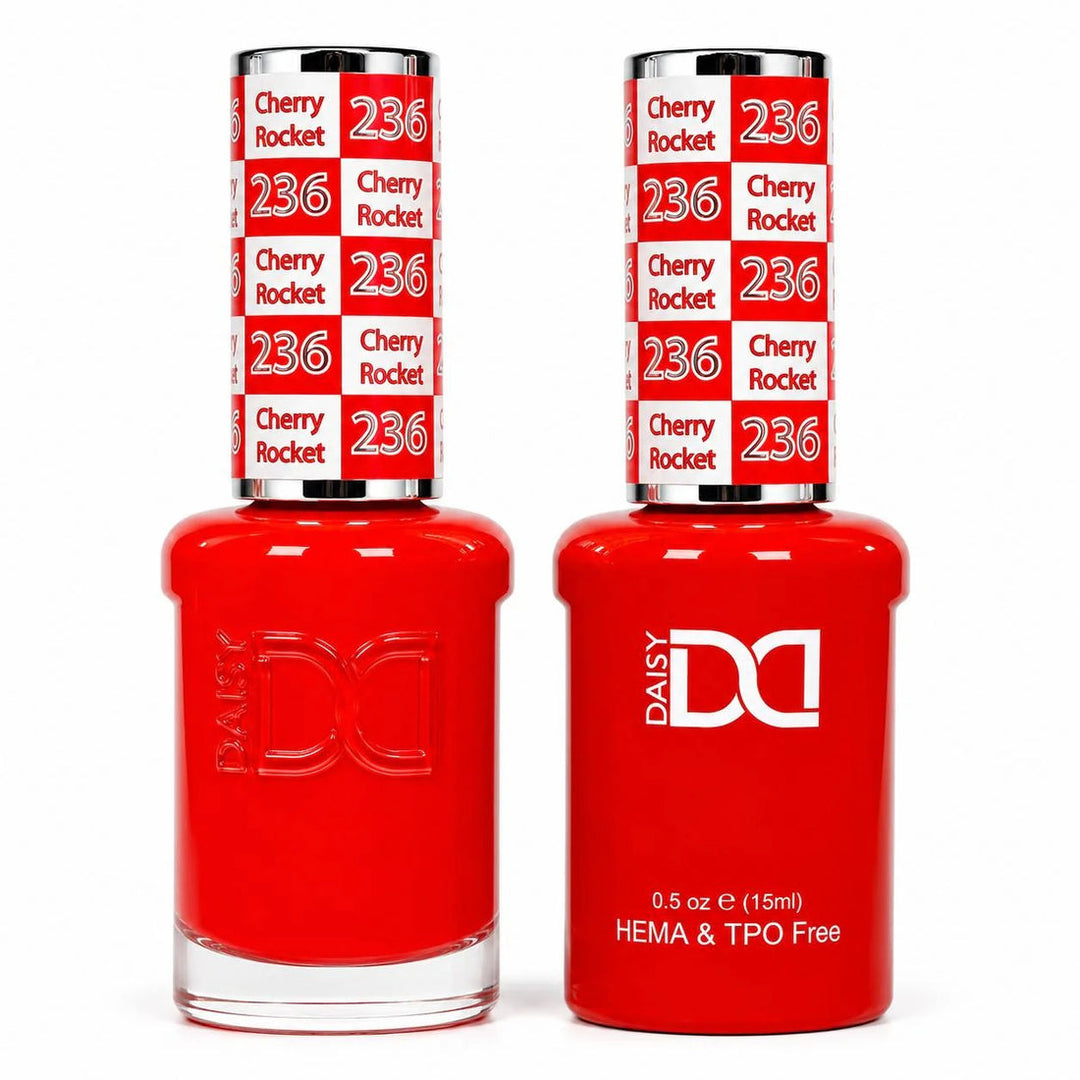 DND HEMA & TPO FREE Gel Polish Duo - 236 Cherry Rocket