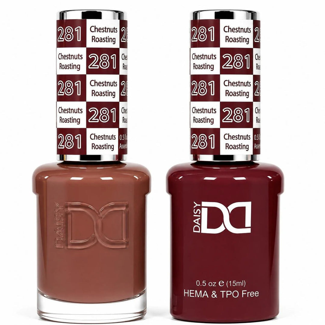 DND HEMA & TPO FREE Gel Polish Duo - 281 Chestnuts Roasting
