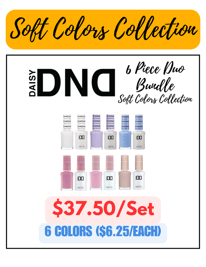 DND Gel & Polish 6pc Bundle - Soft Girl Colors Collection Special
