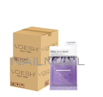 VOESH Pedi in a Box - Deluxe 4 Step100 pieces Lavender Relieve