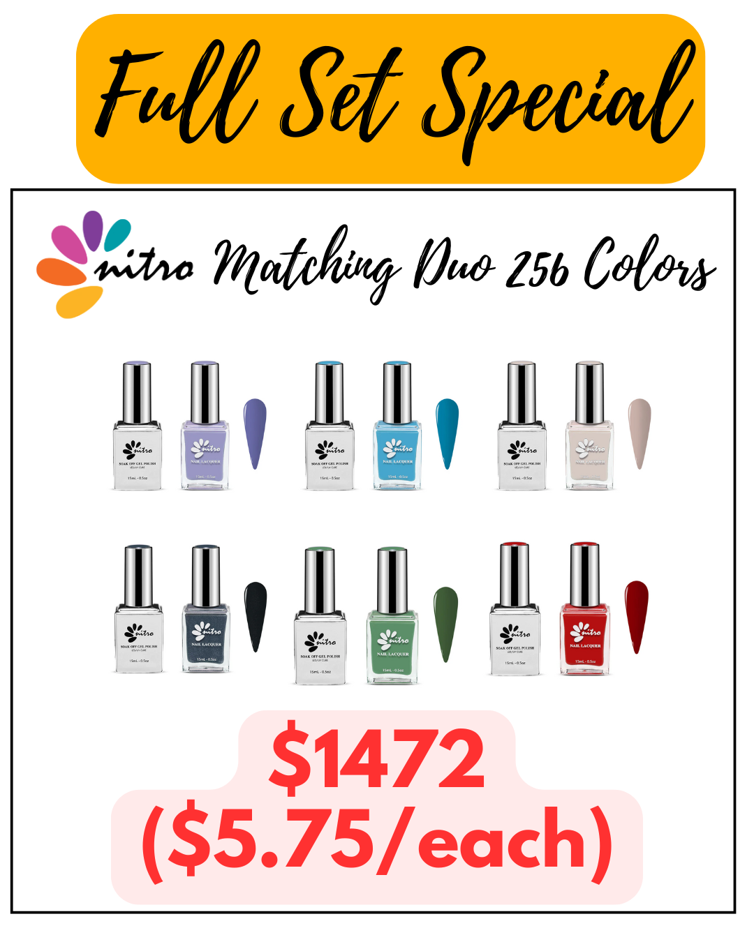 Nitro Duo Matching Color - Full Set (256 Colors)