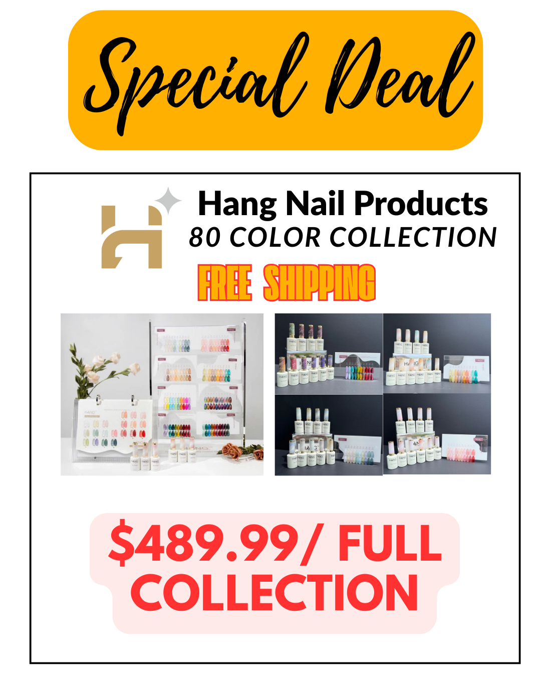 Hang Nail Products - 80 Color Collection – A Fusion of All Your Favorite Gel Polishes