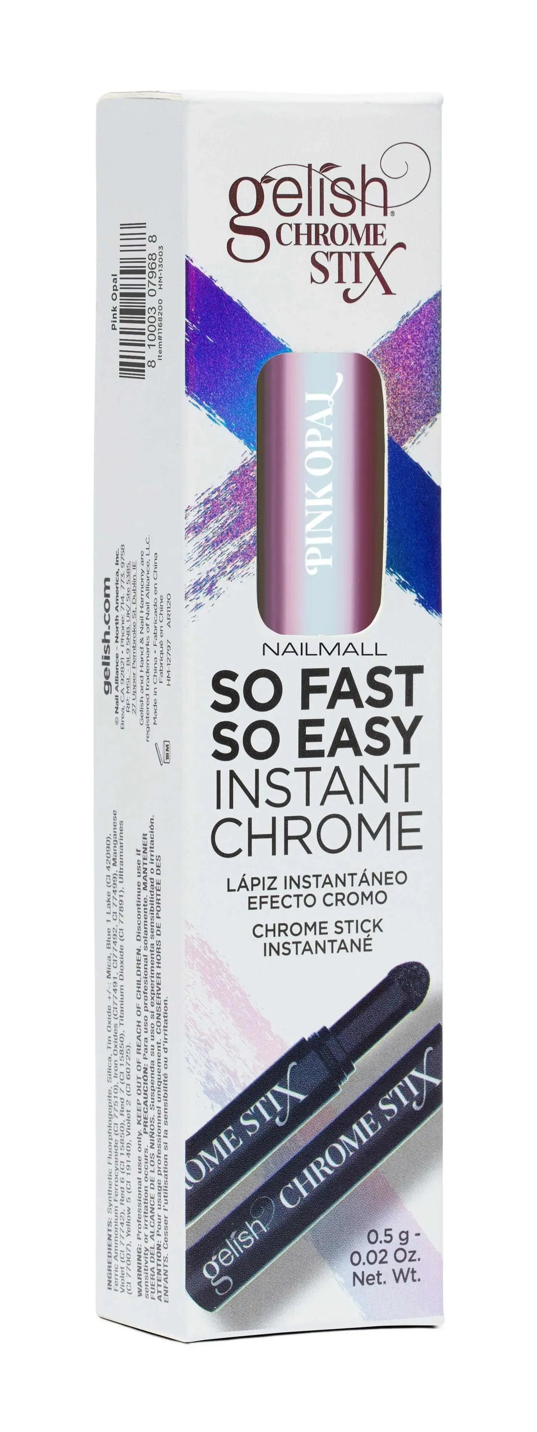 Gelish	Chrome Stix	Pink Opal	1168200