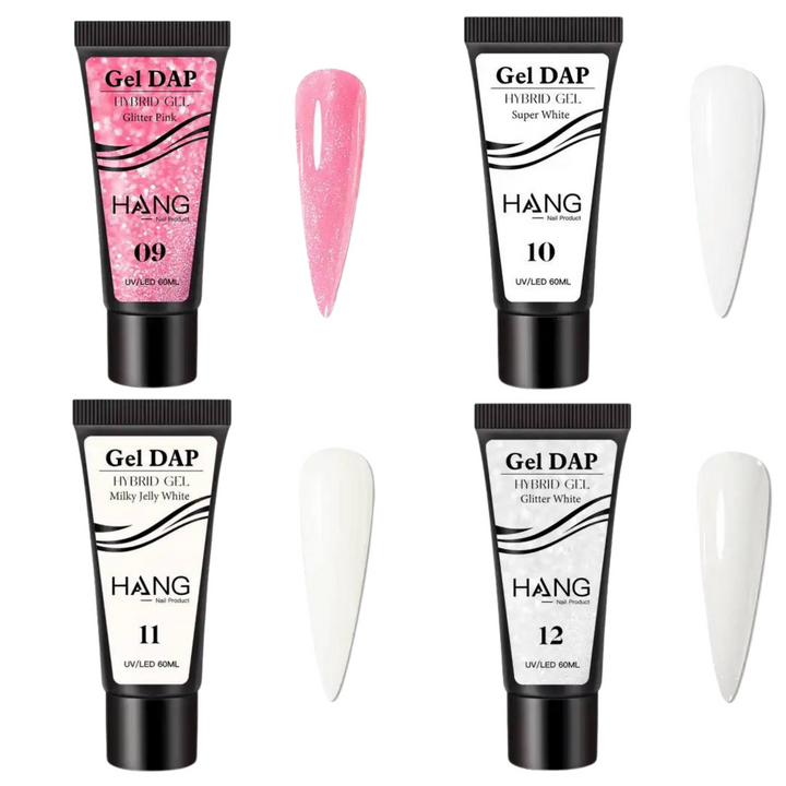 Hang Nail Products - 12-Color Gel Dap Hybrid Gel Collection — Acrylic-Free Strength & Style
