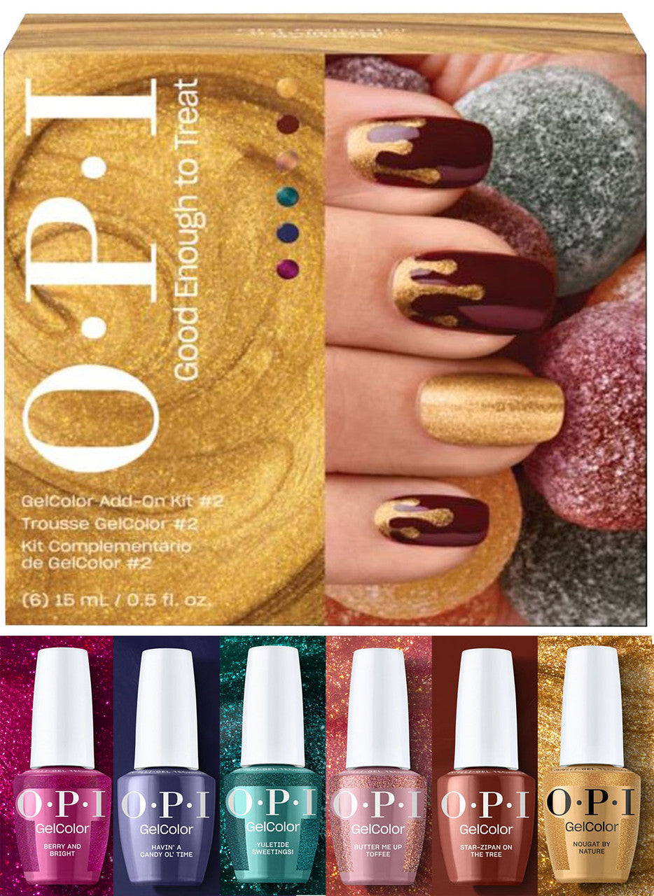 OPI GelColor Holiday 2025 - Good Enough to Treat GelColor Add-On Kit #2 Collection (6 pcs.)