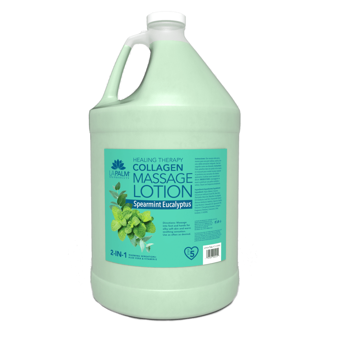 La Palm 2-in-1 Massage Lotion with Collagen | Salon & Spa Formula