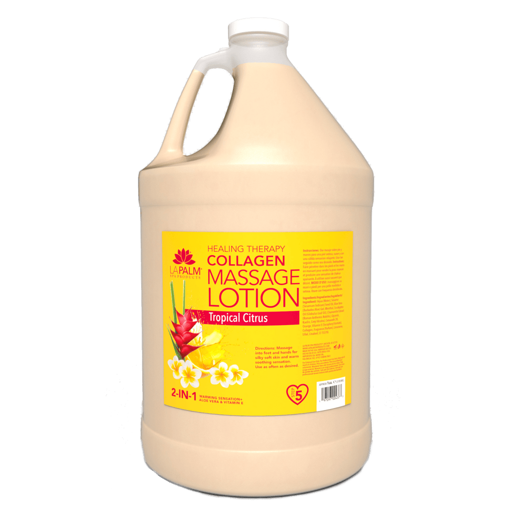 La Palm 2-in-1 Massage Lotion with Collagen | Salon & Spa Formula