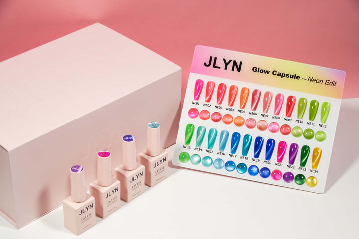 J.Lyn Glow Capsule Neon Edit – 24 Color Gel Collection