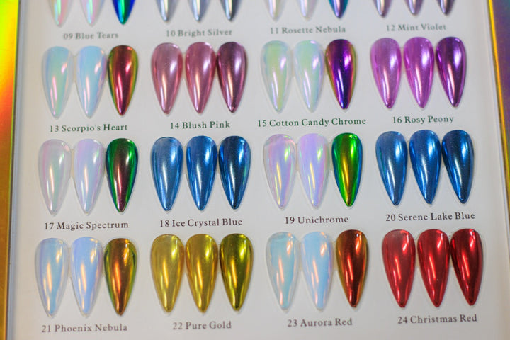 HANG Pure Chrome Nail Powder Collection – 25 Colors Set