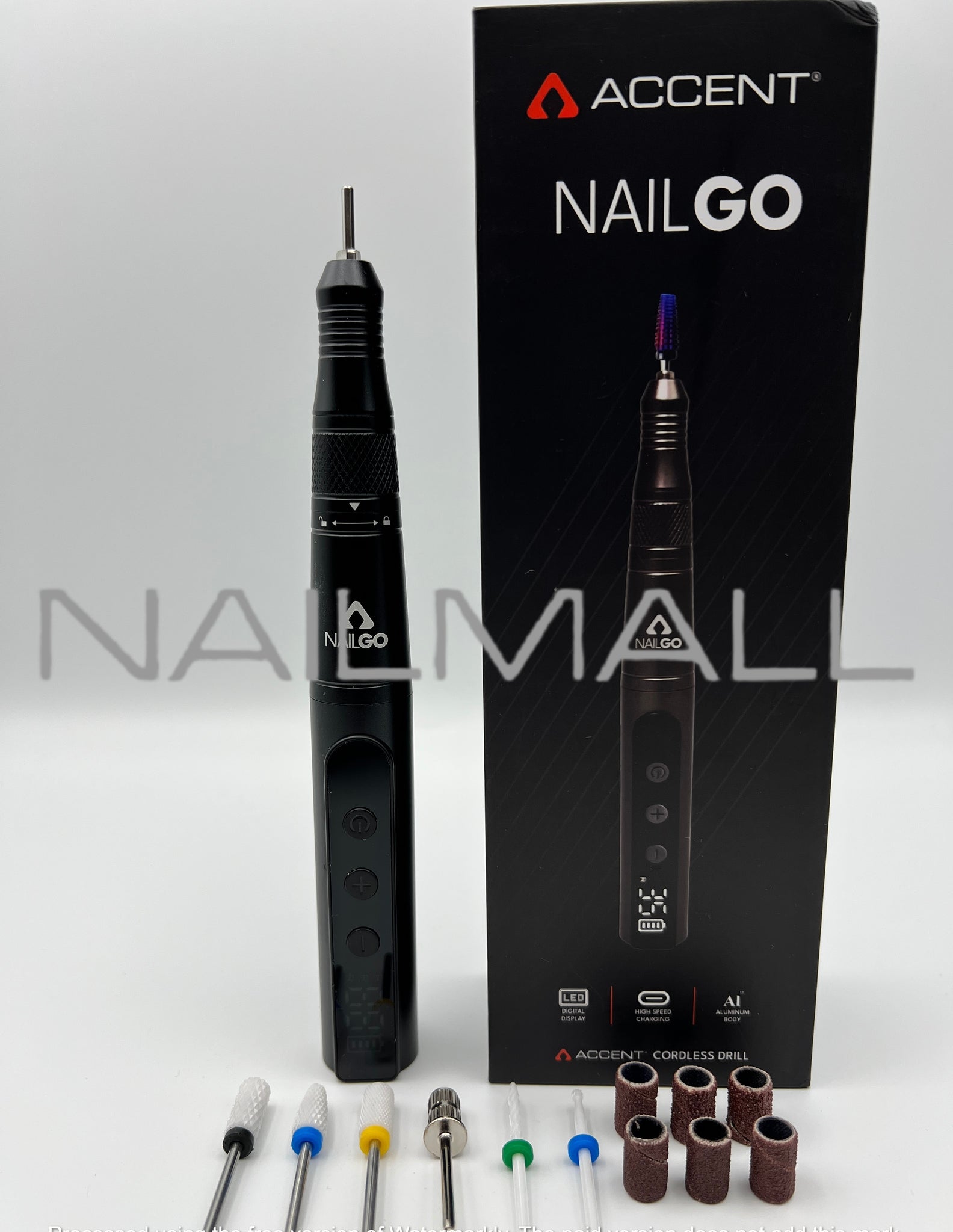 Accent Nailgo Cordless Nail Drill with C-Type Charging and Digital Display