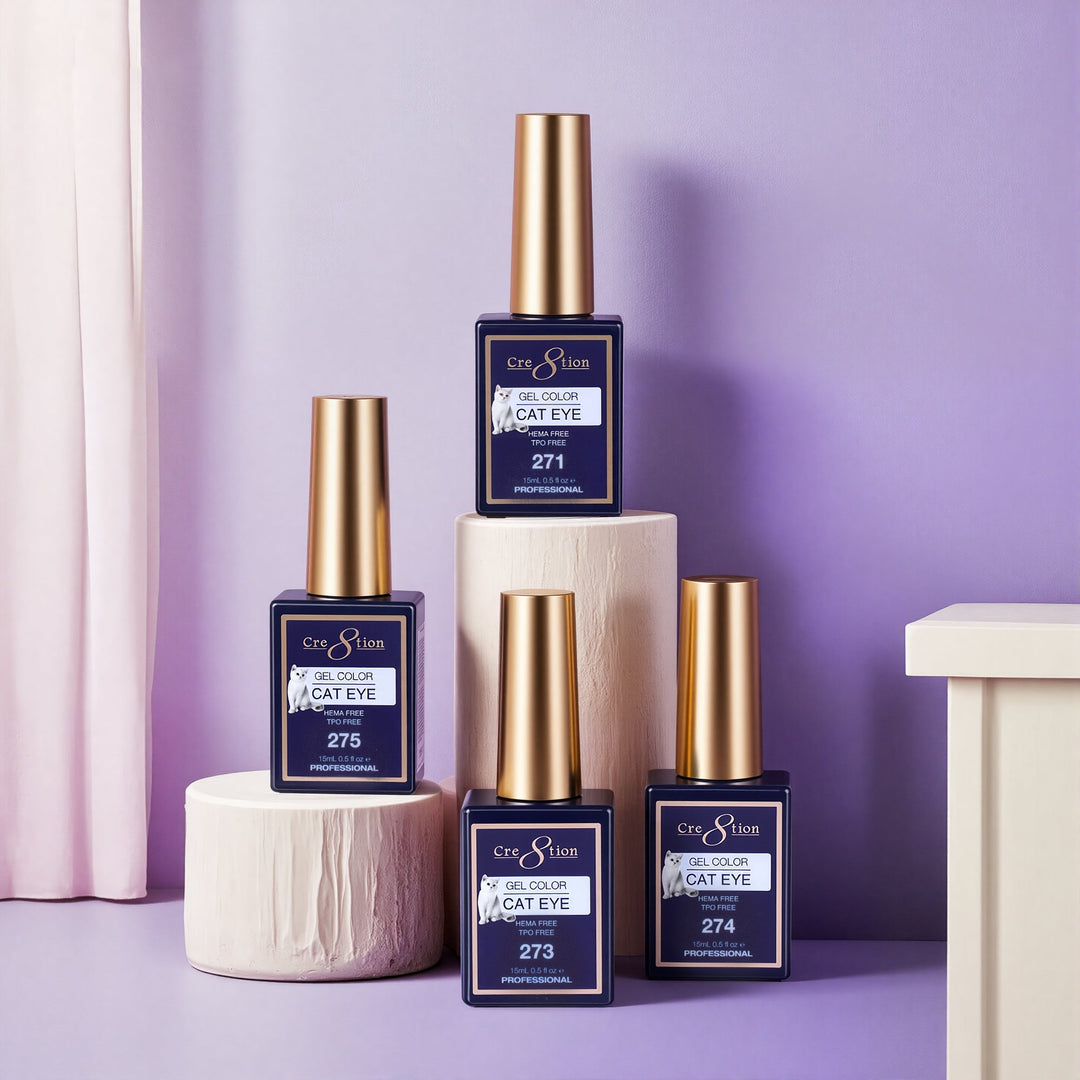 Cre8tion Cat Eye Midnight Mirage Kit - 24 Colors Gel Collection