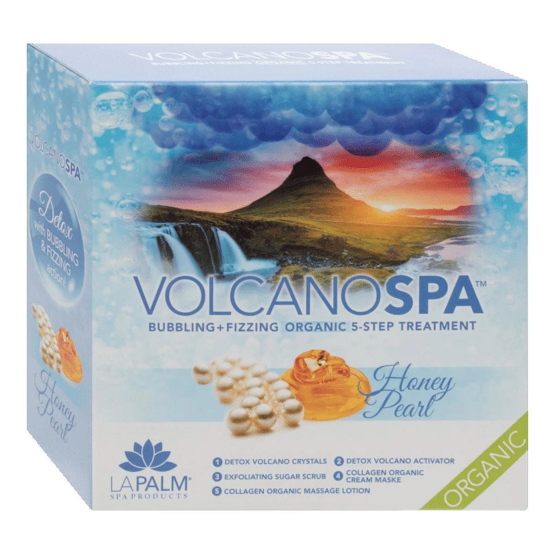 La Palm Volcano Spa 6 in 1 Pedicure Kit with Spa Liner - Honey Pearl
