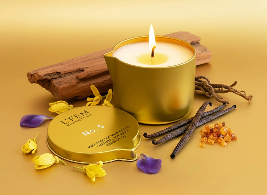L’FEM Massage Candle 8oz (Single or 72 Pieces) – Spa Oil Candle