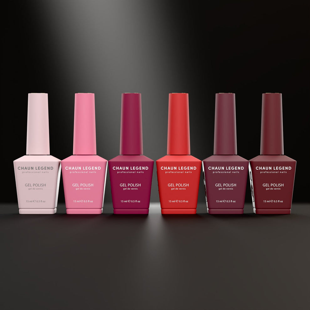 Chaun Legend Gel 6pc Bundle - Love Lust (Valentines Day Special)