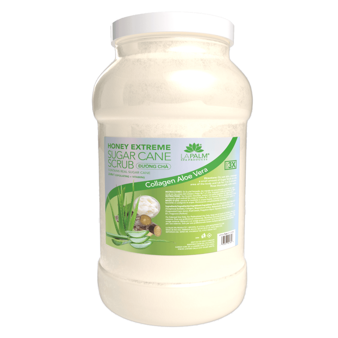 LA PALM Honey Extreme Sugar Cane Scrub - Collagen Aloe Vera