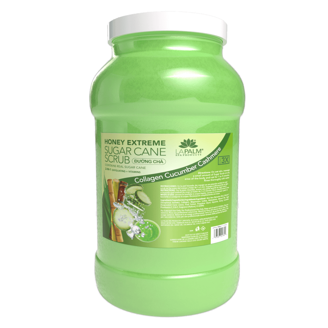 LA PALM Honey Extreme Sugar Cane Scrub - Collagen Cucumber Cashmere