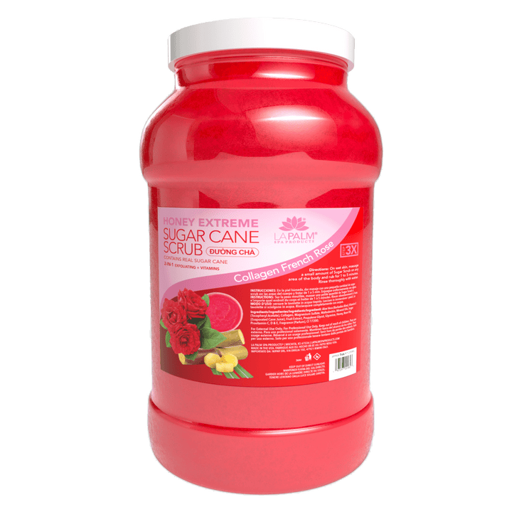 LA PALM Honey Extreme Sugar Cane Scrub - Collagen French Rose