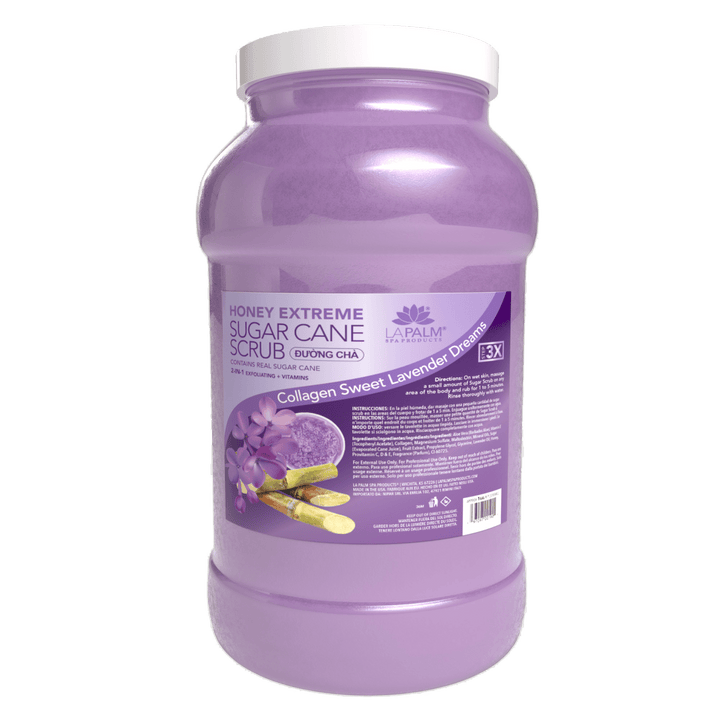 LA PALM Honey Extreme Sugar Cane Scrub - Collagen Sweet Lavender Dreams