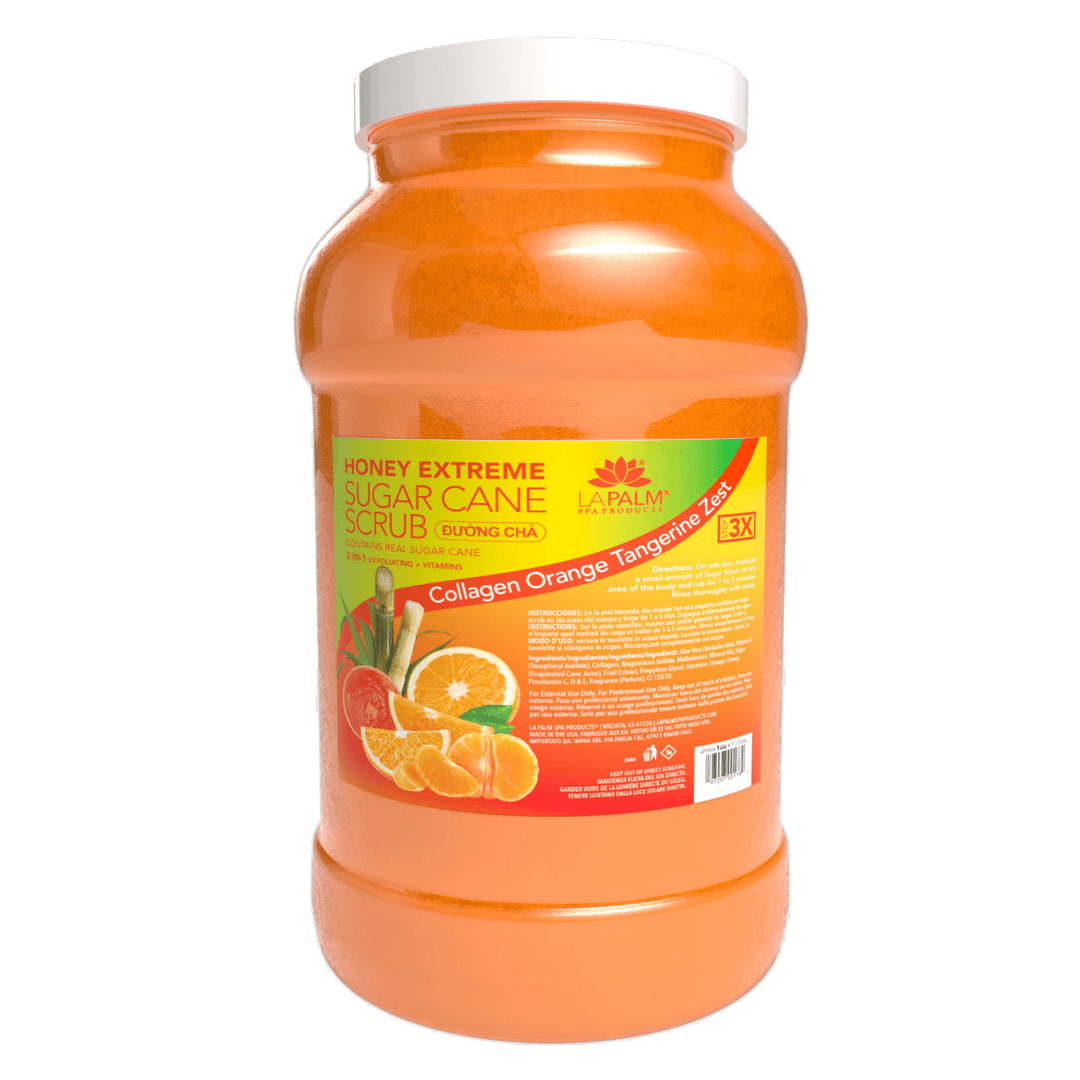 LA PALM Honey Extreme Sugar Cane Scrub - Collagen Orange Tangerine Zest