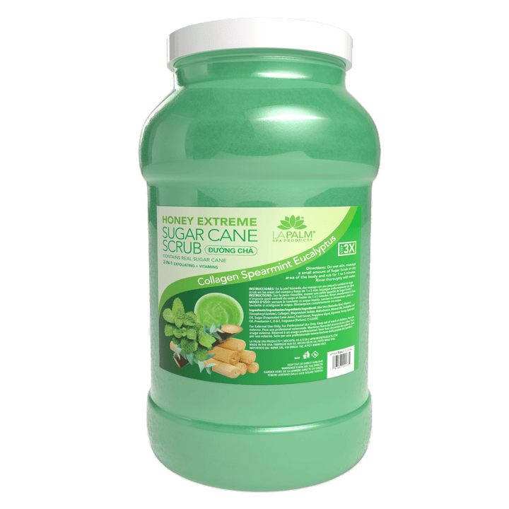 LA PALM Honey Extreme Sugar Cane Scrub - Collagen Spearmint Eucalyptus