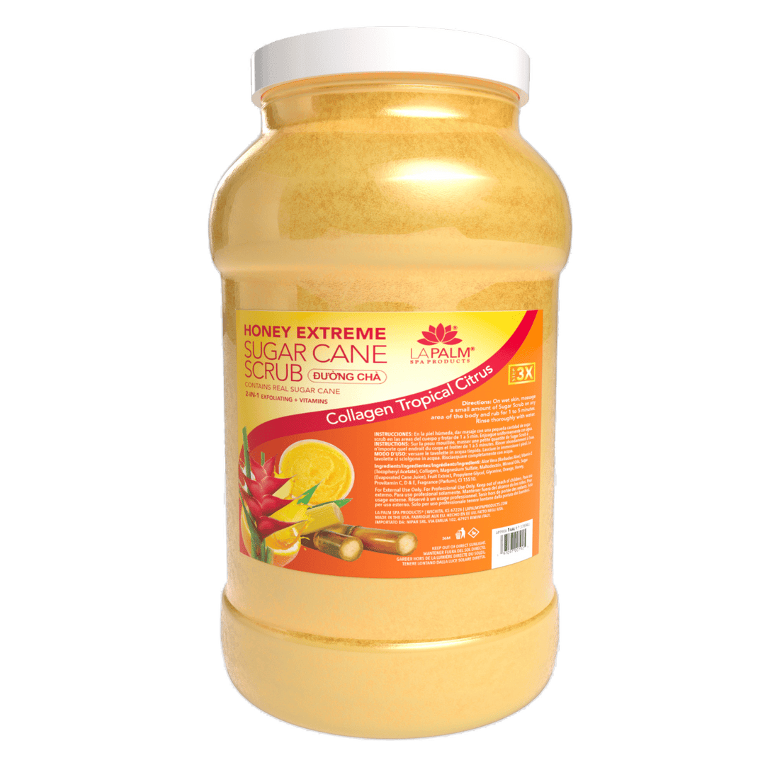 LA PALM Honey Extreme Sugar Cane Scrub - Collagen Tropical Citrus