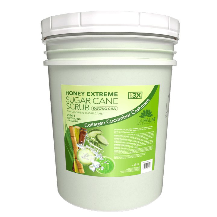 LA PALM Honey Extreme Sugar Cane Scrub - Collagen Cucumber Cashmere