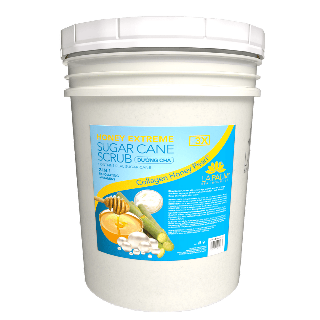 LA PALM Honey Extreme Sugar Cane Scrub - Collagen Honey Pearl