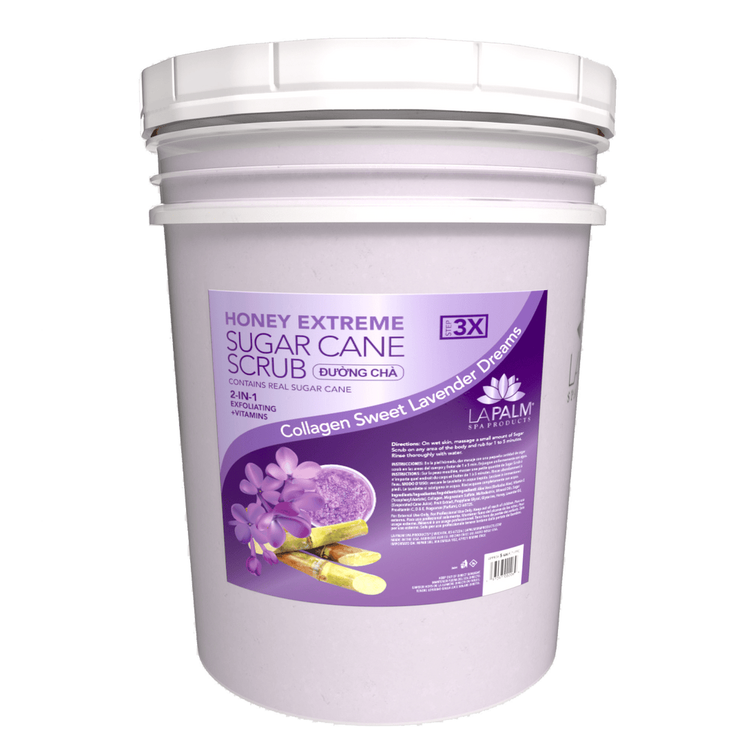 LA PALM Honey Extreme Sugar Cane Scrub - Collagen Sweet Lavender Dreams