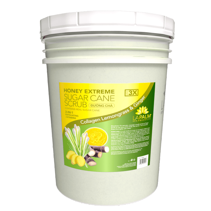 LA PALM Honey Extreme Sugar Cane Scrub - Collagen Lemongrass & Ginger
