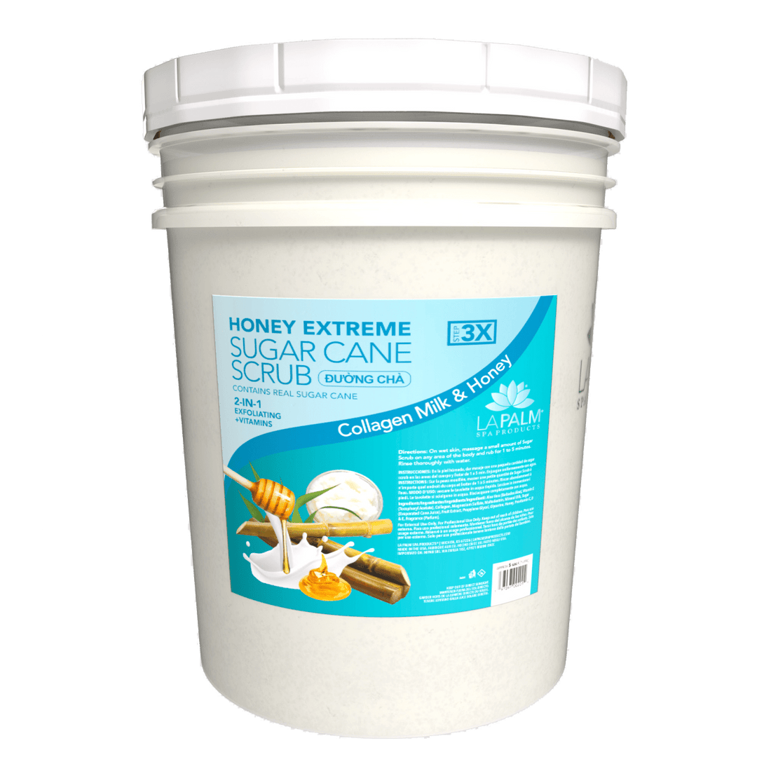 LA PALM Honey Extreme Sugar Cane Scrub - Collagen Milk & Honey