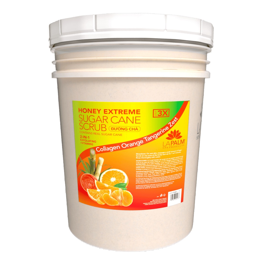 LA PALM Honey Extreme Sugar Cane Scrub - Collagen Orange Tangerine Zest