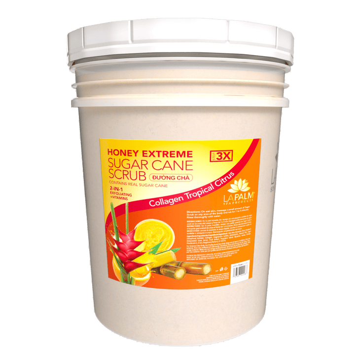 LA PALM Honey Extreme Sugar Cane Scrub - Collagen Tropical Citrus