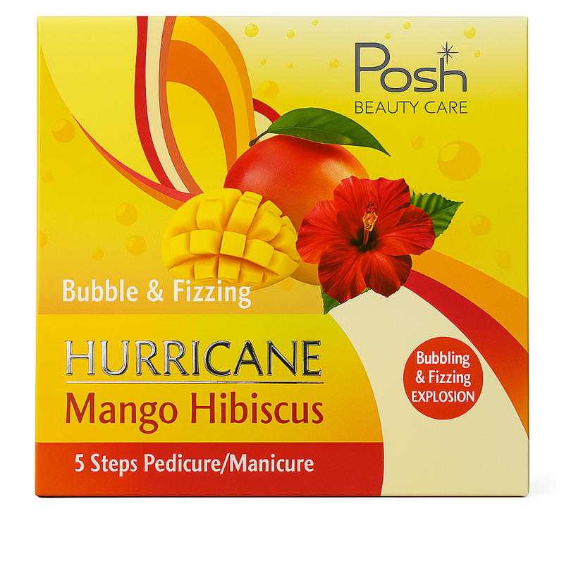 Mango Hibiscus - Posh Hurricane 5-in-1 Pedicure/Manicure Kit