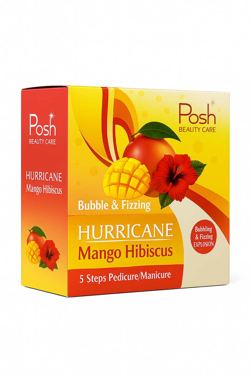 Mango Hibiscus - Posh Hurricane 5-in-1 Pedicure/Manicure Kit