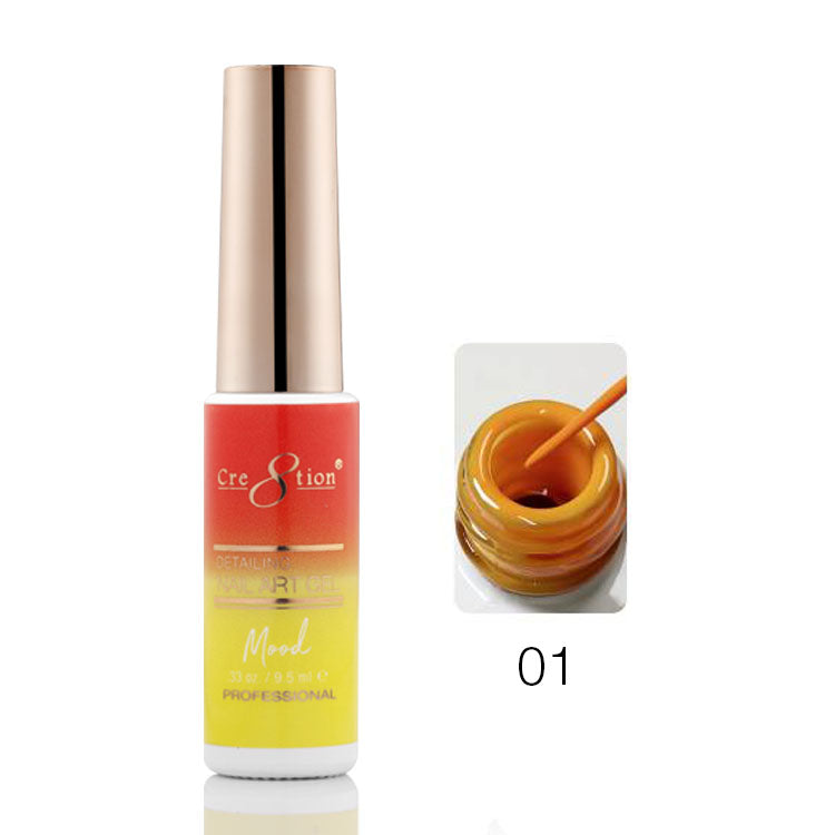 Cre8tion Mood Changing Detailing Gel 0.25oz - Full set (18 Colors)