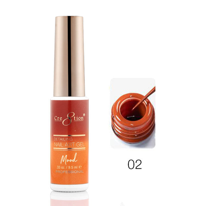 Cre8tion Mood Changing Detailing Gel 0.25oz - Full set (18 Colors)