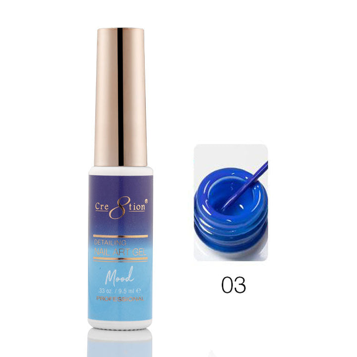 Cre8tion Mood Changing Detailing Gel 0.25oz - Full set (18 Colors)